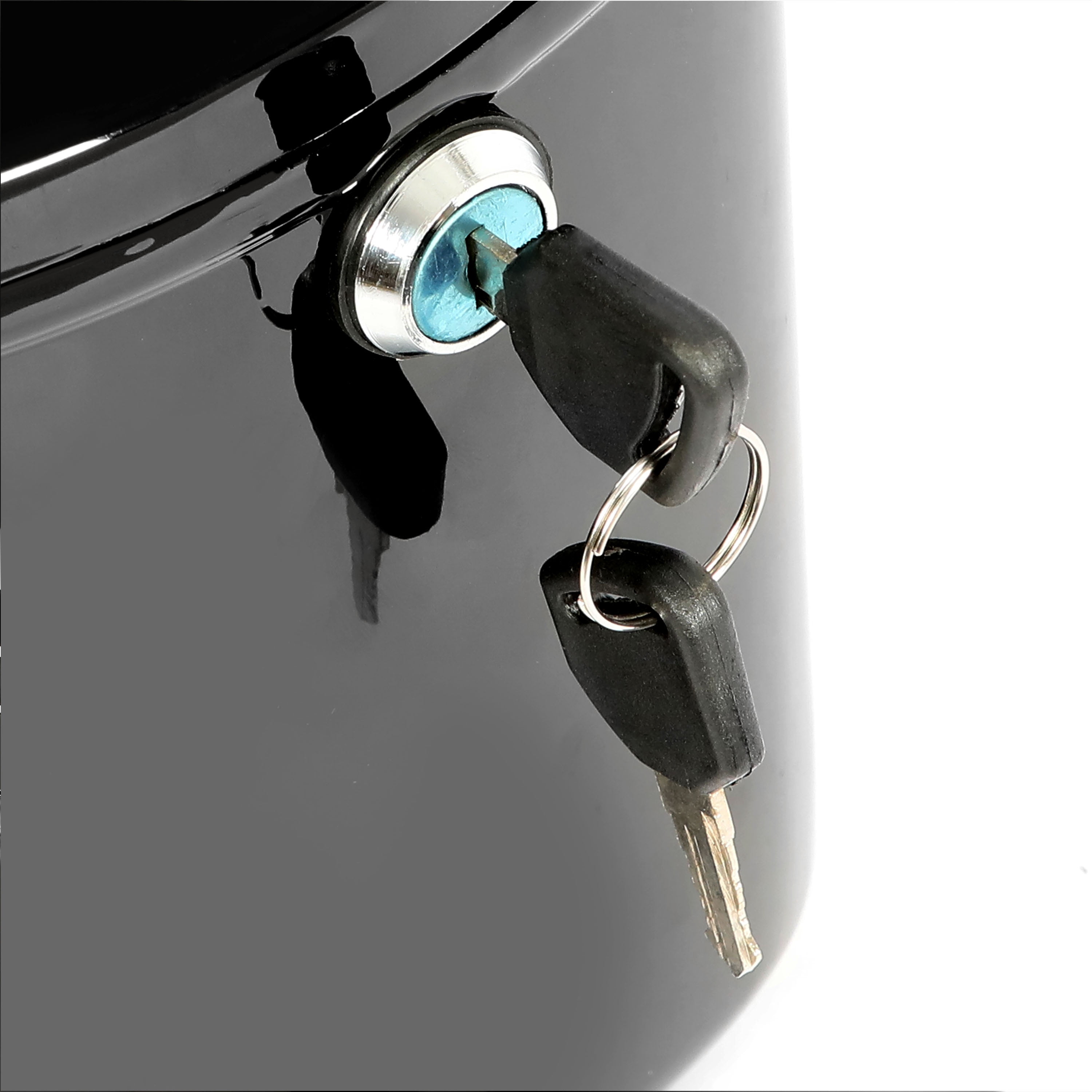 Kojem Universal Motorcycle Hard Saddlebags w/ Light for