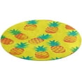 thumbnail image 4 of Lunarable Pineapple Washable Round Rug -Circle Area Rugs for Nursery Bedroom, Vintage Non Slip Non Shedding Low Pile Carpet for Living Room Coffee Table Entryway, 4 of 6