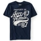 thumbnail image 1 of Camiseta gráfica Aeropostale Aero Felt Bulldog Es87 azul mediana, 1 of 1