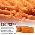 thumbnail image 4 of UlikTree Linen Throw Pillow Covers 2 Pack - Cushion Cover for Sofa Couch Decorative Square Pillowcase, Solid Modern Style Accent Pillows Covers with Zipper 12x20 Inches Orange, 4 of 7