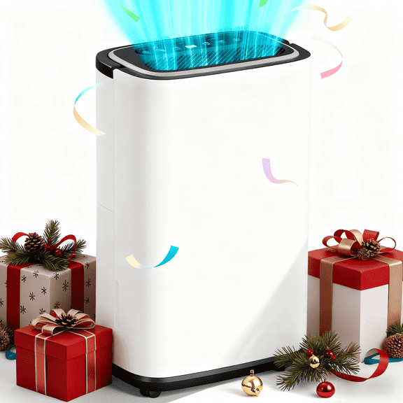 UrbanSync Max 30 Pints/D 3400 Sq.Ft Dehumidifier, Dehumidification/Drying/Air Modes, Humidity Display Function, 24H Timer, Drainage Hose, for Bedroom Office, Basement, Laundry, 9-Pint (DOE)