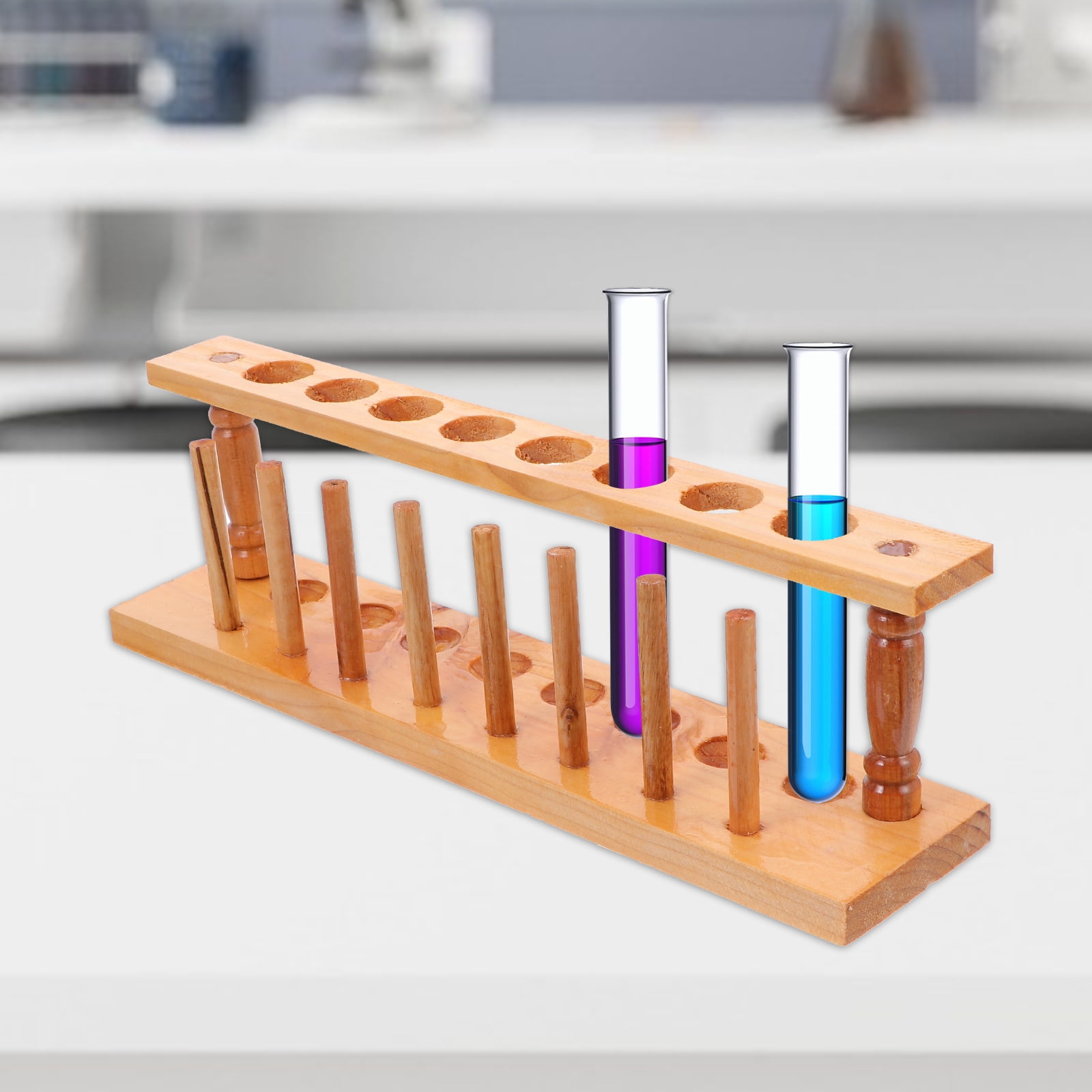 Test tube rack Wood Test Tube Rack Laboratory Test tube Stand Useful