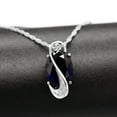 thumbnail image 4 of Uloveido Mystic Blue Wedding & Bridal Jewelry Sets - Women's Crystal Cubic Zirconia Necklace Sets with Large Stone (Blue, Size 6) T472, 4 of 7