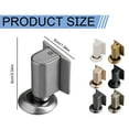 thumbnail image 2 of Door Stop Magnetic Door Stoppers for Bottom of Door, Heavy Duty Stainless Steel, Wall Floor Mount, Indoor Outdoor Magnetic Door Holder Door Catch, Black, 2 of 8
