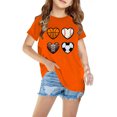 thumbnail image 2 of GPAECEAD Girls Summer Short Sleeve T-Shirts Color Block Trendy Crewneck Pullover Tops Casual Blouse, 2 of 4