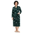 thumbnail image 3 of ANLIQI Couples Matching Chritsmas Robes Soft Fleece Red Plaid Robe Long Cozy Warm Bathrobe with Pockets (Womens,GP, L), 3 of 5