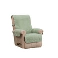 thumbnail image 3 of Innovative Textile Solutions 1-Piece Ripple Plush Secure Fit Recliner Furniture Cover Slipcover, Green, 3 of 4