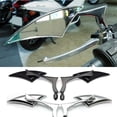 thumbnail image 3 of Soumake 2Pcs 8/10mm Universal Aluminum Alloy Motorcycle Bar End Side Rearview Mirrors, 3 of 8