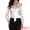 Apricot, variant on DARING DIVA Women's Satin Blouses Striped Long Sleeve Tie Neck Business Tops XS Apricot