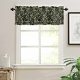 thumbnail image 2 of Branches Green Leaves Kitchen Valances for Windows 42x12 Inch Kitchen Curtains Valances Rod Pocket Vintage Botanical Forest Bathroom Window Valances for Window Treatment Decor, 2 of 6