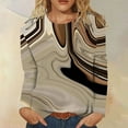 thumbnail image 2 of Chandails à Manches Longues pour Femmes 2026 Mode Col Rond T-Shirt Graphique Chemise Blouse Hauts, 2 of 2
