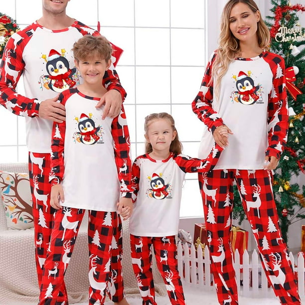 Family Christmas Pyjamas Matching Baby Infant Kids Mens Womens Xmas Pyjama  Set 