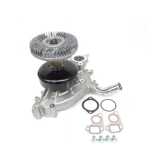 Engine Water Pump with Fan Clutch - Compatible with 2000 - 2005 GMC Yukon 2001 2002 2003 2004