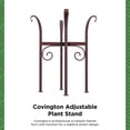 thumbnail image 2 of Covington Adjustable Metal Plant Stand Indoor Outdoor Planters Stand for Medium, Large Potted Plants, Rustic, Farmhouse, Mid Century, Single Plant Pot Holders, Hammered Bronze, 2 of 6
