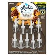 Glade PlugIns Scented Oil Refill, Essential Oil Infused Wall Plug In (Cashmere Woods)