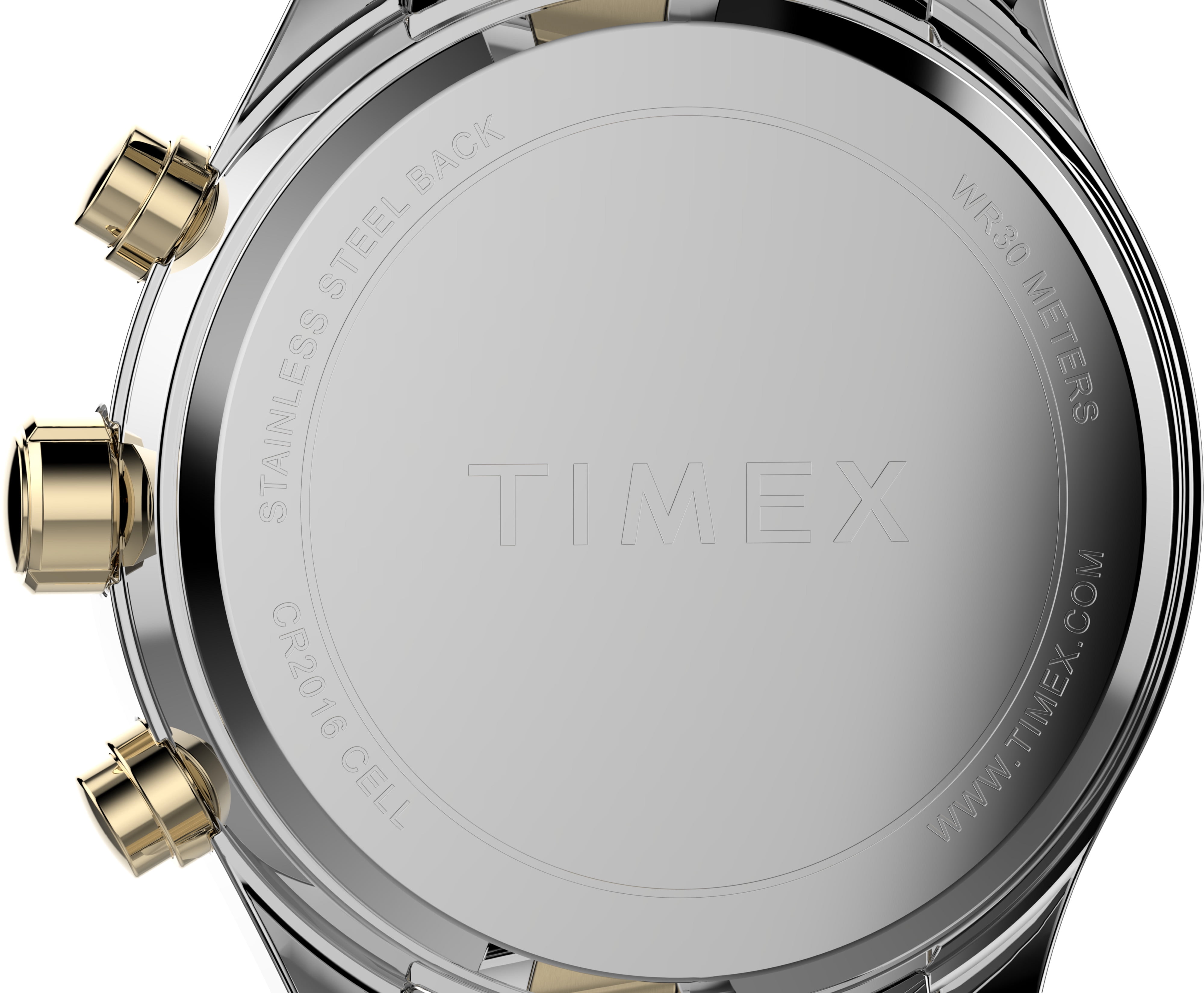 Timex Women's Standard Chronograph 38mm Watch – Two-Tone Case Two-Tone Dial Two-Tone Bracelet