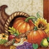 Bountiful Thanksgiving Cornucopia 16 Ct 6.5" Luncheon Napkins