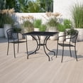 thumbnail image 4 of 35.5'' Square Black Indoor-Outdoor Steel Patio Table, 4 of 5