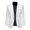 White, variant on Men's Trendy Leisure Boutique Suit Jacket Autumn Casual Business Slim Fit Non-ironing Single Button Suit Solid Formal Blouse