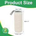 thumbnail image 2 of Uxcell Neoprene Water Bottle Sleeves, Water Bottle Carrier Textured Insulators with Strap for Hiking Cycling Beige 3 Inch, 2 of 7