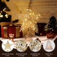 thumbnail image 3 of Roylvan Christmas Star Tree Topper with Remote Control, 8 Light Modes, 9.84" Tree Topper Decorative Light, Gold, 3 of 7
