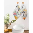 thumbnail image 2 of Easter Kitchen Dish Towels for Drying Dishes Set of 3, Spring Farmhouse Vintage Bunny Flower Wood Grain Waffle Weave Microfiber Hand Tea Bathroom Towels Quick Dry & Absorbent Towel 12x12, 2 of 7