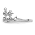 thumbnail image 3 of Sterling Silver Rhodium Plated Diamond Crown Ring QR5739, 3 of 5