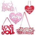 thumbnail image 5 of Valentine's Gift Valentine's Day Plaque Non-woven Love You Hanging Sign Happy Valentine Party Decor for Wall Door Ceiling Window Decorations, 5 of 11