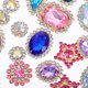 thumbnail image 3 of IDEANATEGRATE 100Ud Decoraciones De Rhinestones Surtidos Para Cabello Ideales Para Proyectos De Y Accesorios, 3 of 6