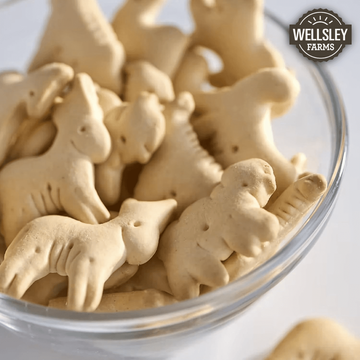 Wellsley Farms Animal Crackers. 62oz. Plastic Tub. (3lbs. 14oz)