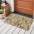 thumbnail image 4 of 2x3 Ft Entryway Area Rug, Rustic Botanical Kitchen Rug Runner Washable Floor Mat, Vintage Floral Wildflower Non Slip Indoor Door Mat Throw Carpet for Bathroom Living Room Bedroom, 4 of 8