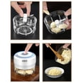 thumbnail image 6 of PanBiqintyy Electric Mini Garlic Mincer 100/250ML USB Vegetable Onion Chopper Portable Small Food Processor for Ginger Chili Vegetables, 6 of 10