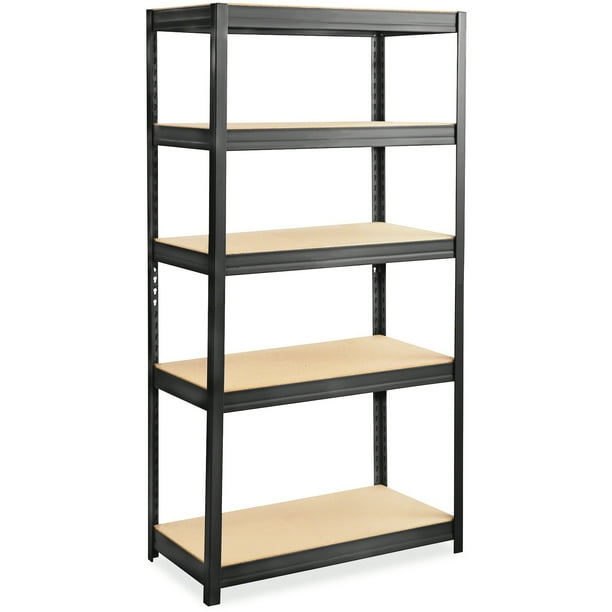 Safco Heavyduty Boltless Steel Shelving Unit, Black, 1 Each (Quantity