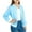 Light Blue, variant on Kid Girls Sequin Jacket Plus Size Sparkle Jackets Front Zip Long Sleeve Loose Blazer Bomber Casual Fahion Shiny Glitter Jacket with Pockets