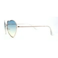 thumbnail image 3 of Iconic Valentine Heart Shape Metal Rim Peacenik Love Sunglasses Gold Blue Yellow, 3 of 4