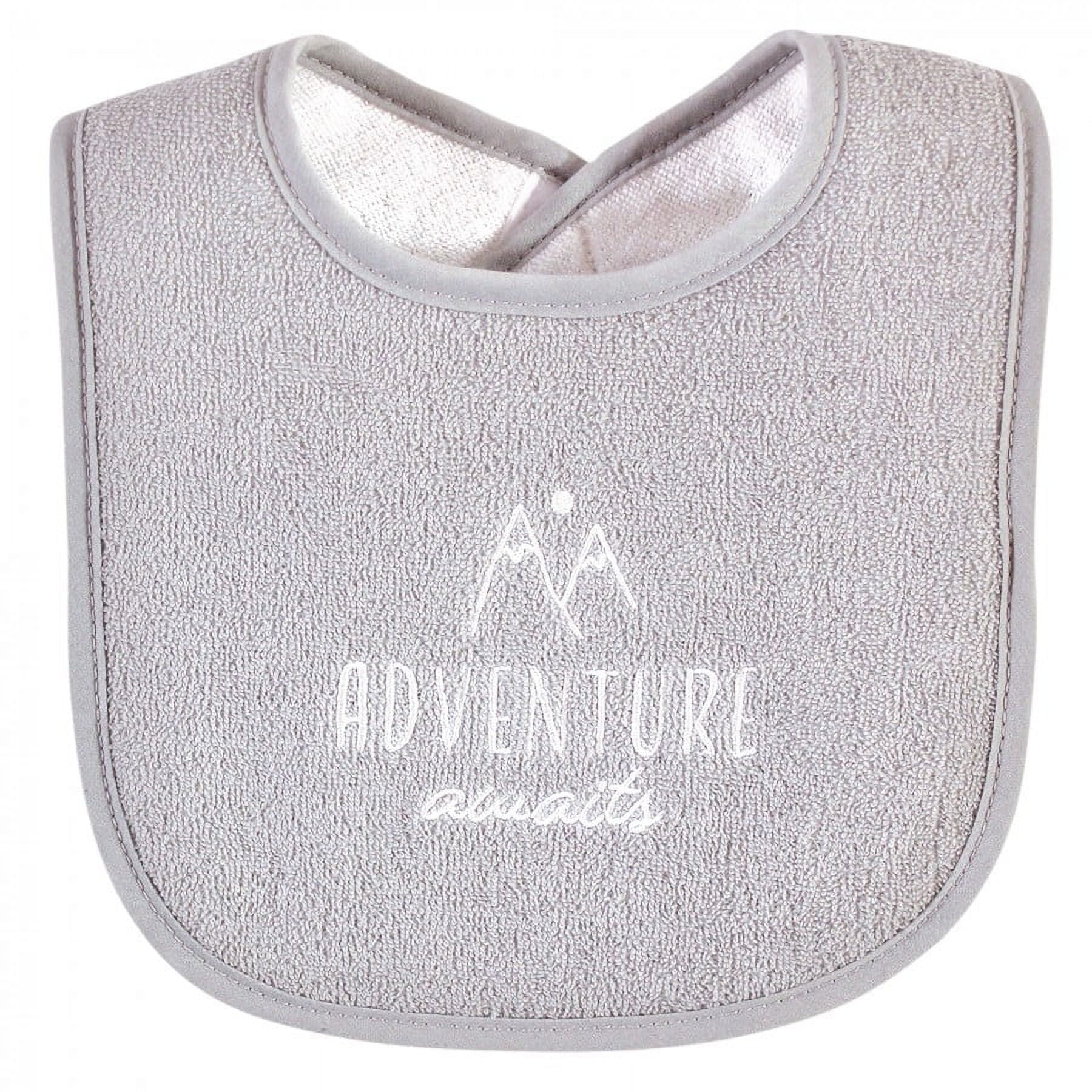 Hudson Baby Unisex Baby Cotton Terry Drooler Bibs with Fiber