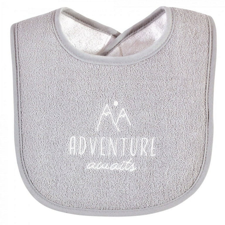 Hudson Baby Unisex Baby Cotton Terry Drooler Bibs with Fiber