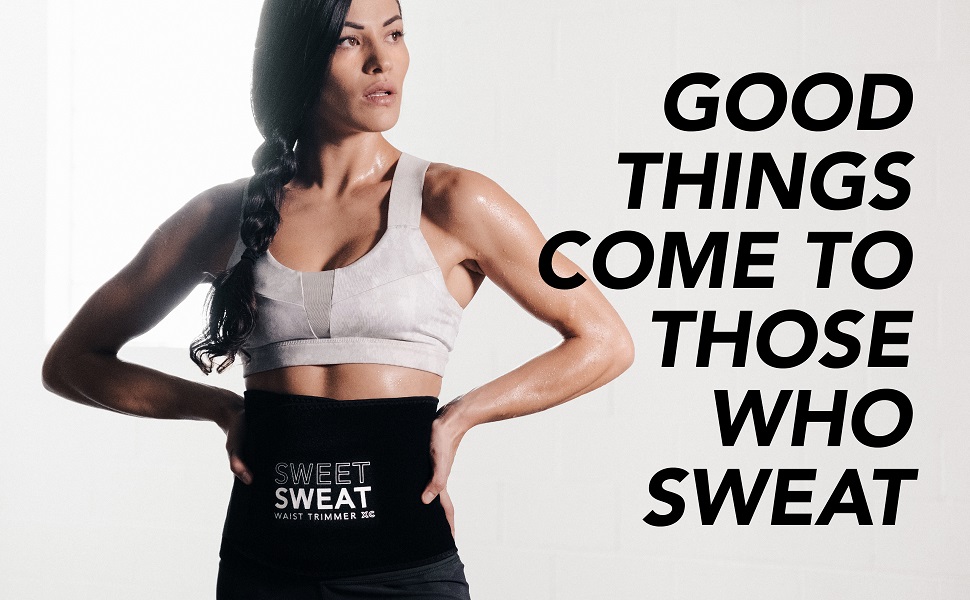 Sweet Sweat Waist Trimmer For Men Women Premium Waist Trainer Sauna Suit With More Torso Coverage For A Better Sweat Walmart Com Walmart Com