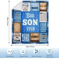 thumbnail image 4 of LHSHID Fathers Day Son Gifts Gifts for Son Son Gifts from Mom Dad Adult Son Gift Ideas Birthday Gifts for Son Gifts for Adult Grown Son Son Graduation Gifts to My Son Blanket 40"x50", 4 of 6