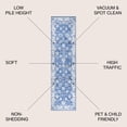 thumbnail image 4 of JONATHAN Y MODERN PERSIAN 2 x 8 Runner Rug, Vintage Moroccan Traditional - Blue/Ivory, MDP101E-28, 4 of 10