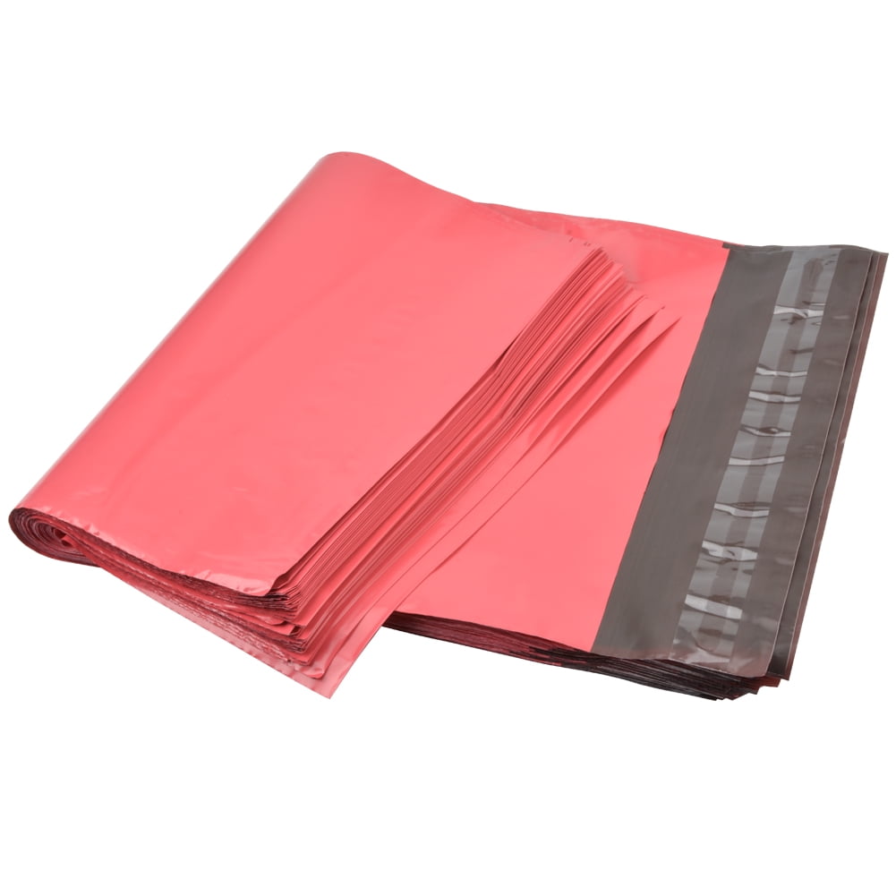 SJPACK 100 Pcs 10 x 13 Hot Pink Poly Mailer Envelopes Shipping Bags with Self Adhesive, Waterproof and Tear-Proof Postal Bags