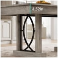thumbnail image 4 of Ourlova Dining Table for 6 to 8 with 2 Drawers Wooden Kitchen Table with Double Pedestal Large Tabletop 8 Ft Large Rectangular Dinner Table with Sturdy Frame for Kitchen Office-Rustic Gray, 4 of 7