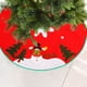 thumbnail image 5 of Falda para árbol de Navidad | Delantal redondo de 99 cm de tela no tejida con banda elástica | Decoración navideña para regalos y adornos | Cubierta inferior roja festiva para reuniones familiares, 5 of 5