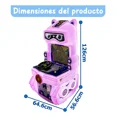 thumbnail image 2 of Máquina Recreativa Infantil, Cabina que Funciona con Monedas, Simulador de Conducción, 126 × 64,6 × 56,6 cm (Rosa), 2 of 3