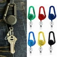 thumbnail image 2 of Porte-badge avec Mousqueton Clip Léger Portable Largement Utilisé Porte-Badge Rétractable Porte-Clés, 2 of 7