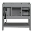 thumbnail image 4 of 36" Bathroom Vanity Cabinet  with USB Station, Undermount Countertop with Door(Without Sink), Bathroom Cabinet with Shallow Drawers and Deep Drawer, Small Bathroom Organization Cabinet, 4 of 5