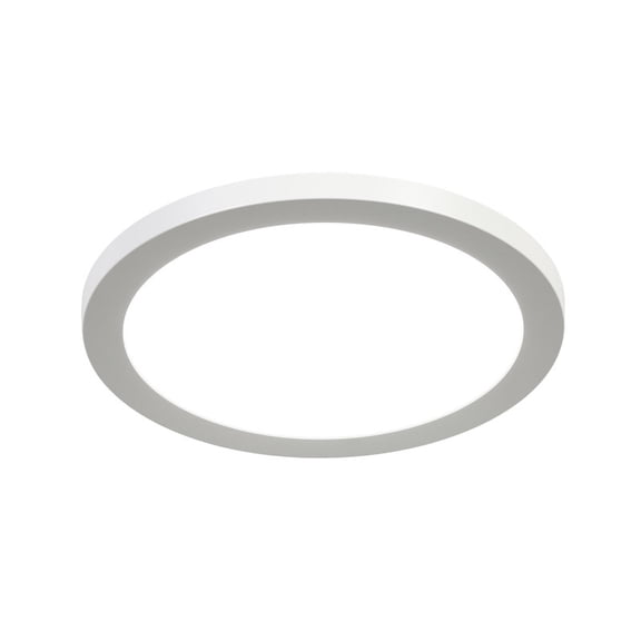 LNC 9-in LED Panel Ceiling Light, 18W Slim Flush Mount, White, for Office, Kitchen or Commercial Space