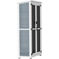 thumbnail image 4 of GDLF Outdoor Storage Cabinet Wood & Metal Garden Tool Shed Waterproof Sturdy 66" H, 4 of 10