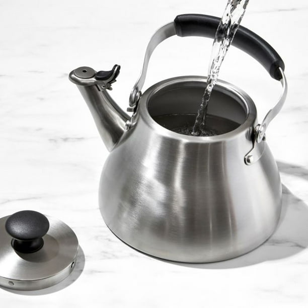 OXO Brew Classic Traditional Brushed Stainless Steel Tea Kettle - Main Image