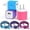 3pcs Blue+Purple+Pink, variant on Type C Charger Block,KIGPOZI 3 Pack USB Wall Charger with 10FT Type C Cable, 18W Fast Charging Block USB Charger Adapter with USB C Charing Cable Type C Block USB Plug Cube USB Cables USB Brick, Blue